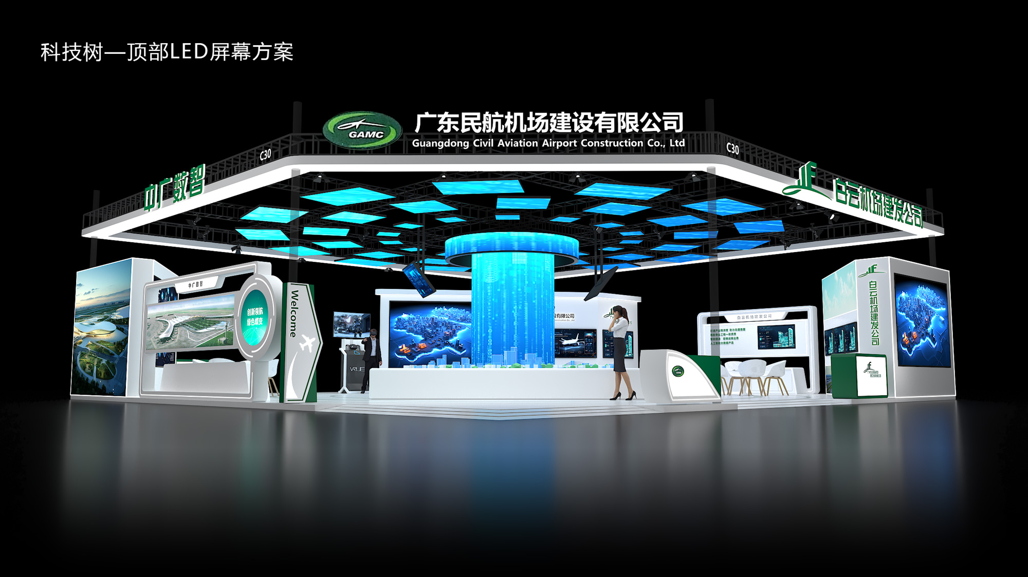 科技树顶部LED屏幕方案